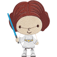 Matriz de Bordado Princesa Leia Star Wars 
